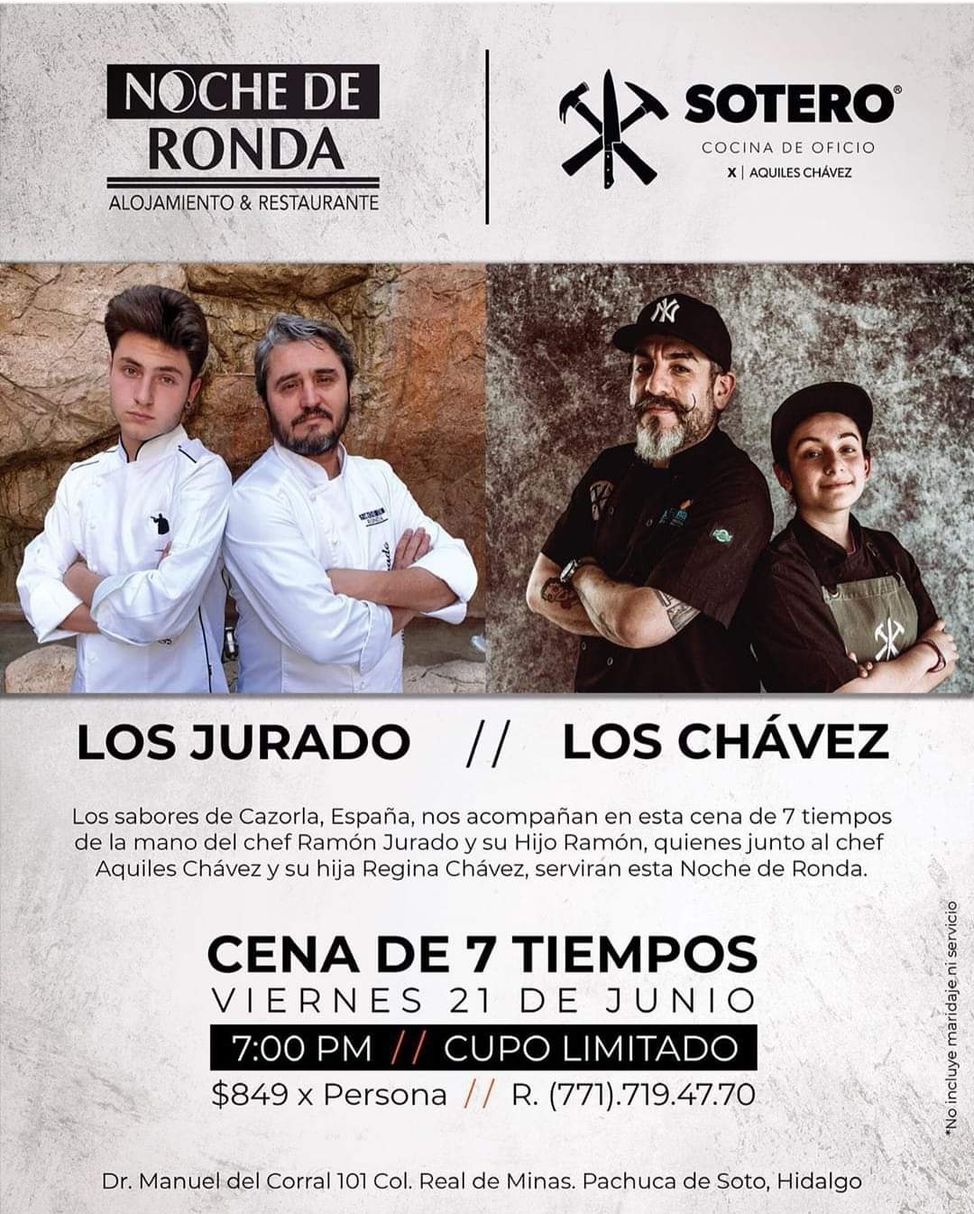 Colaboración con el Chef Aquiles Chávez 2019